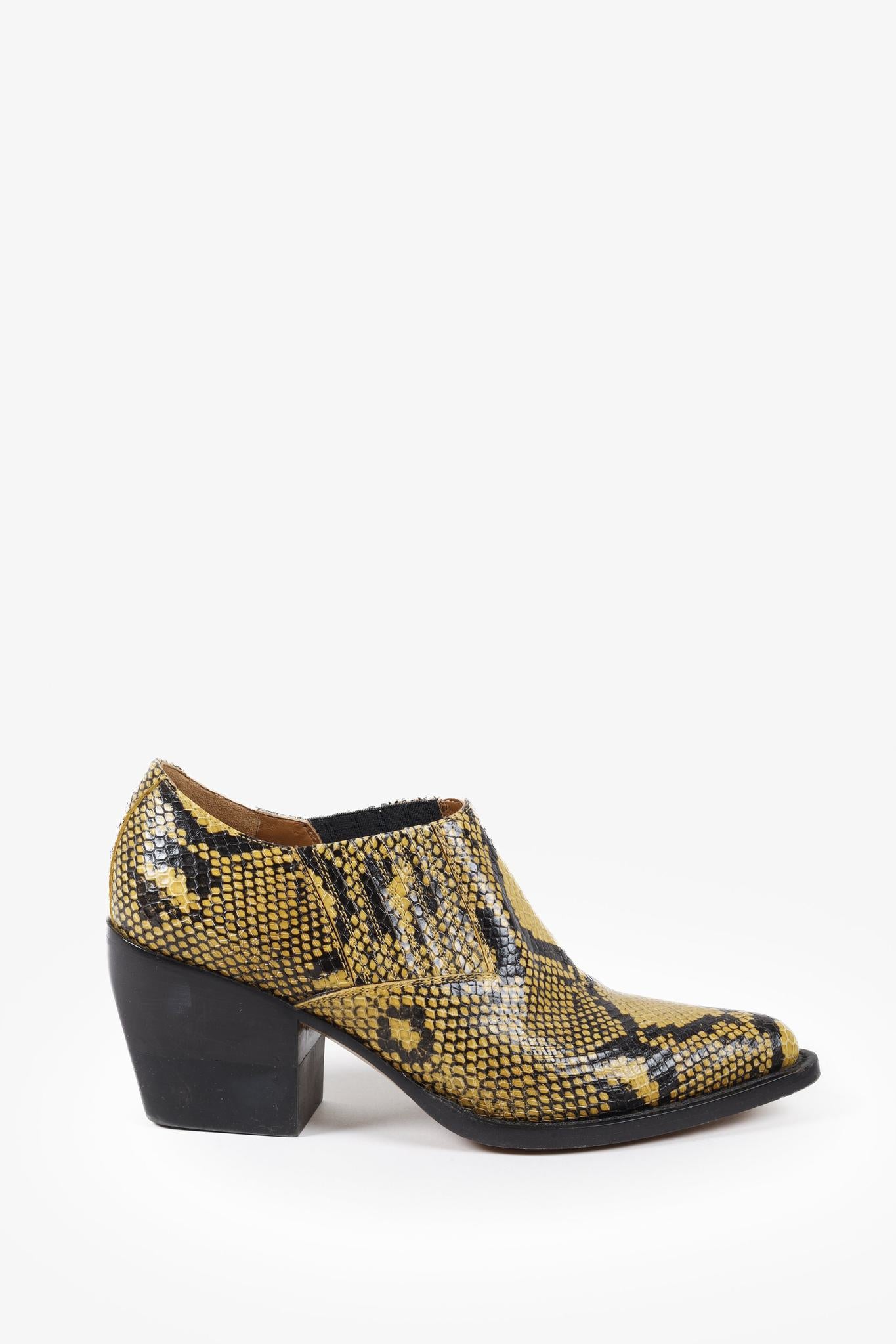 Chloé Rylee Short Python Boots