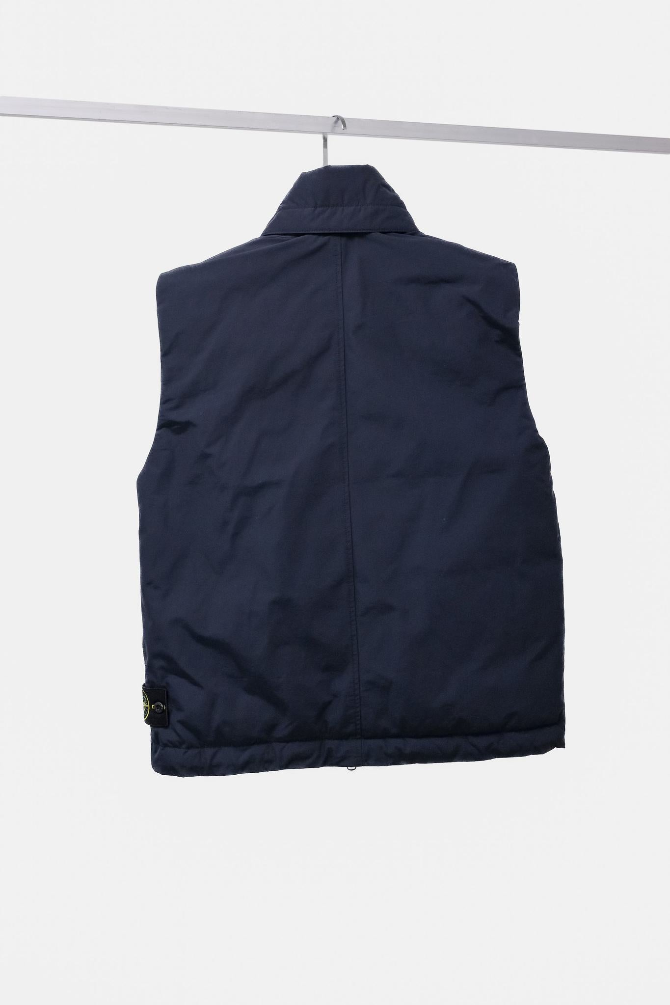 Stone Island Navy Micro Reps Down Vest