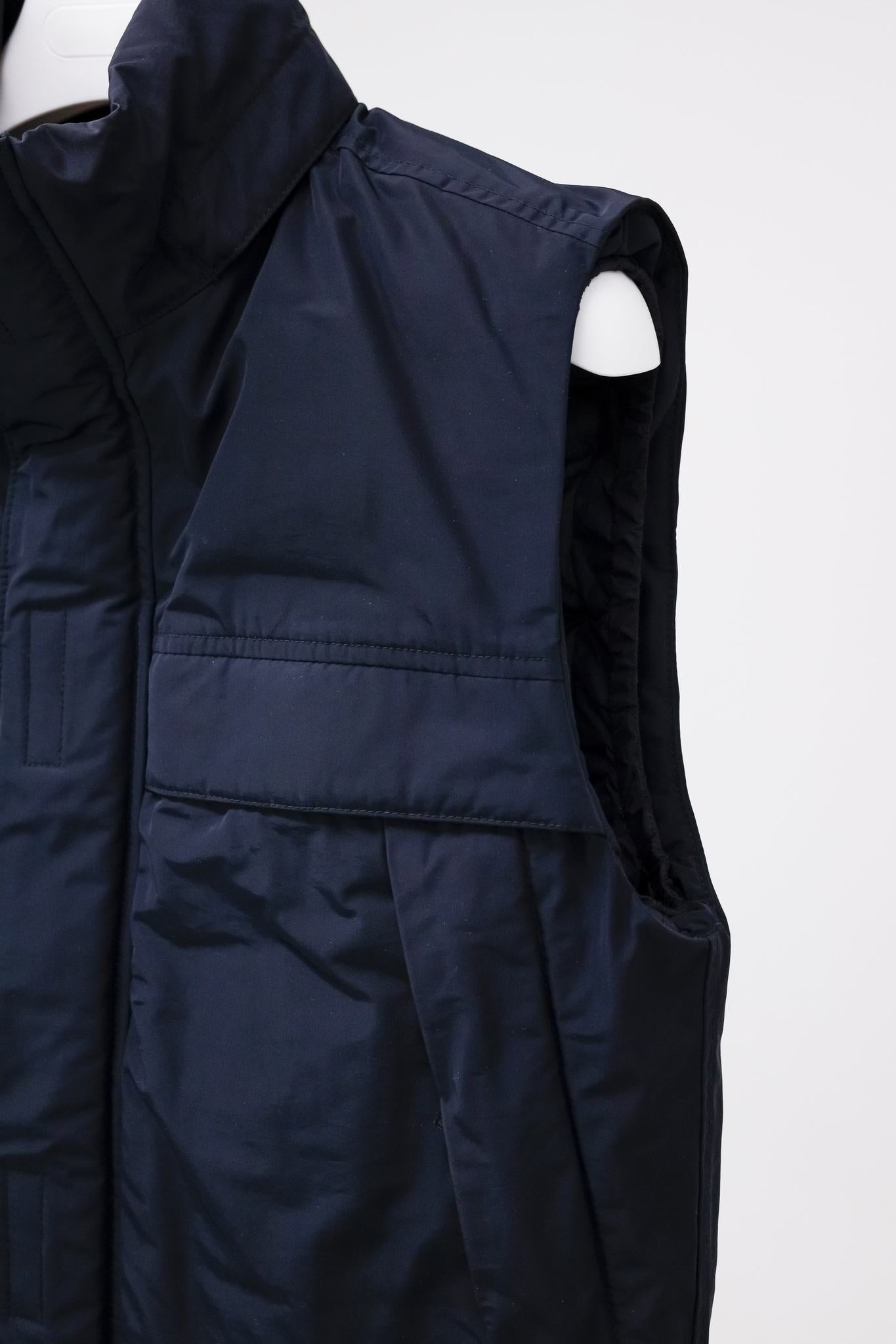 Stone Island Navy Micro Reps Down Vest