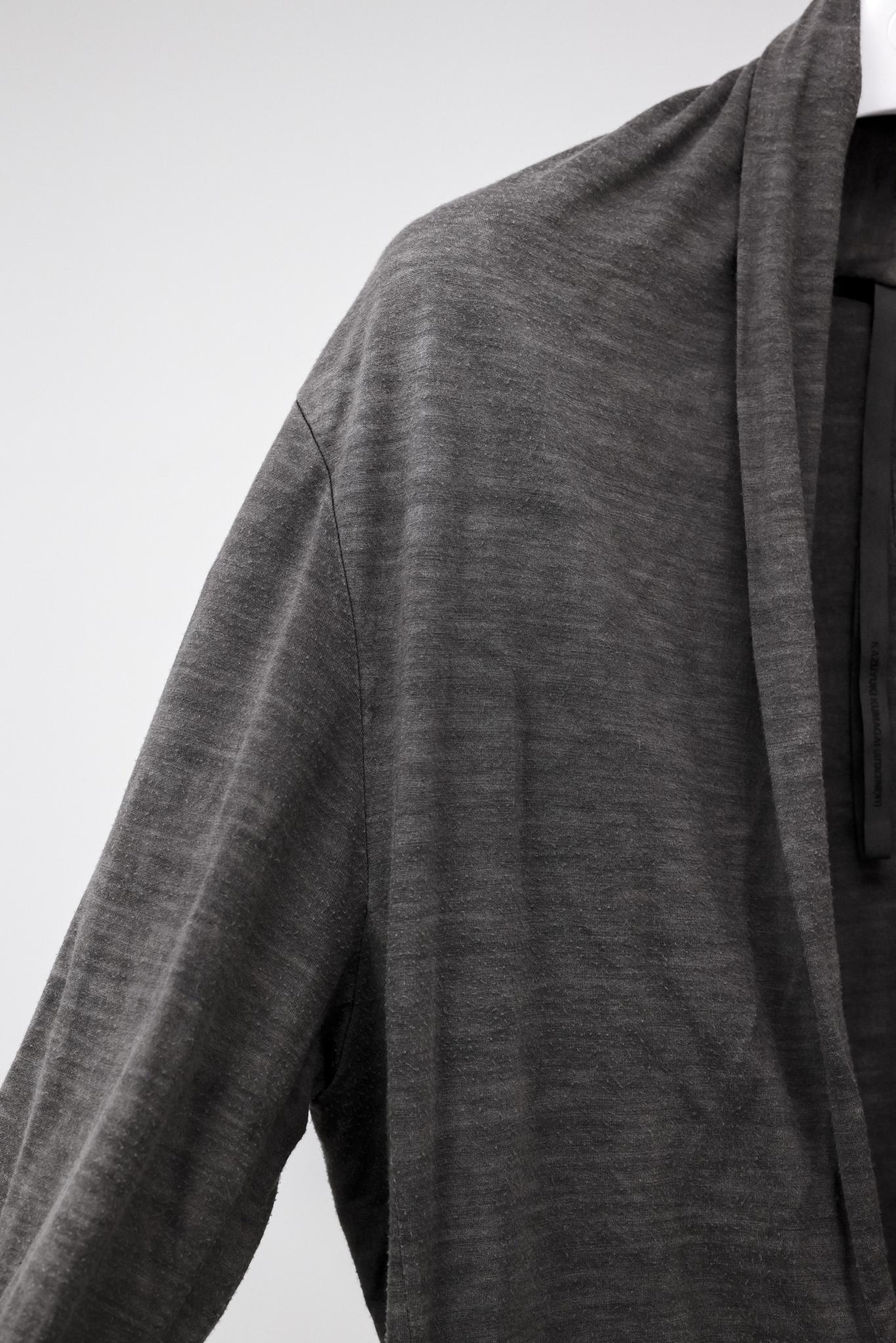 Attachment Kazuyuki Kumagai Grey Stole Cardigan