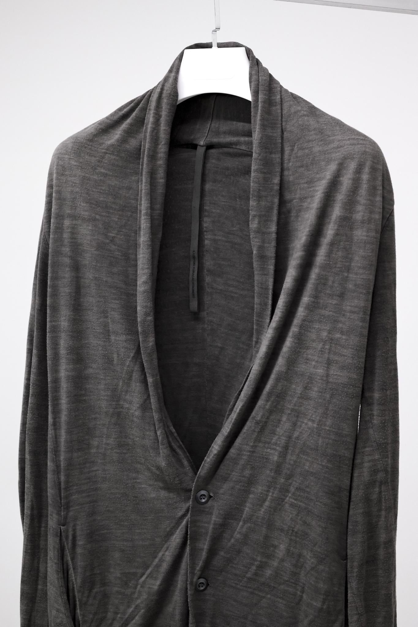 Attachment Kazuyuki Kumagai Grey Stole Cardigan