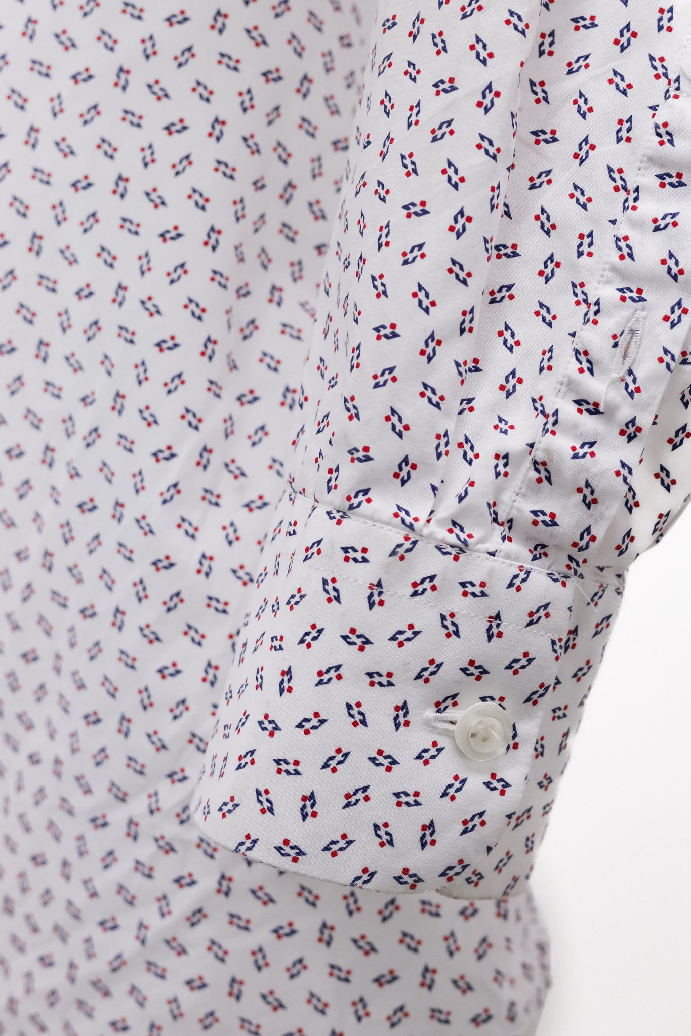 Prada Cotton Geometric Print Shirt