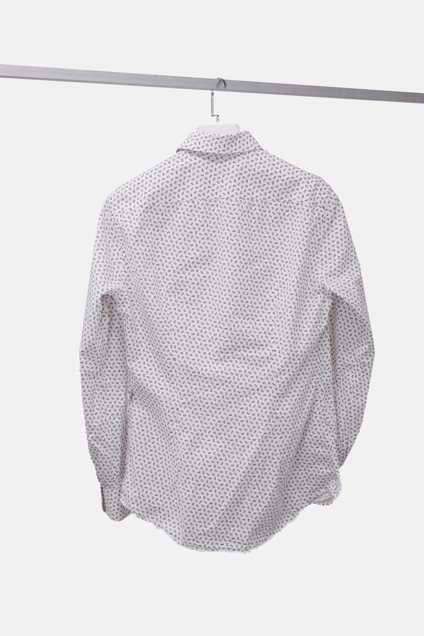 Prada Cotton Geometric Print Shirt