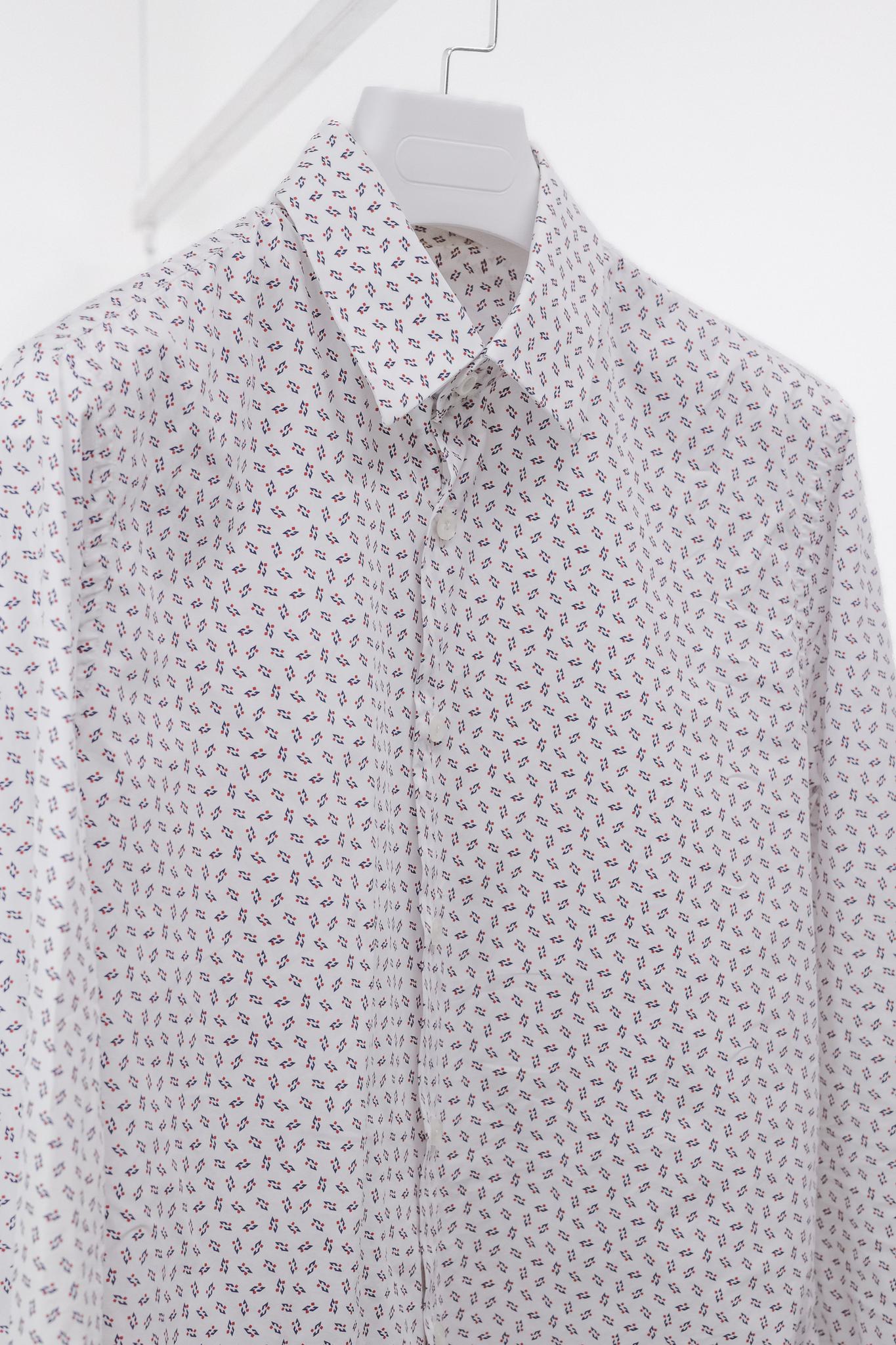 Prada Cotton Geometric Print Shirt