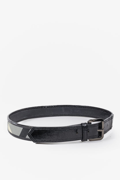 Burberry Black Nova Check Belt