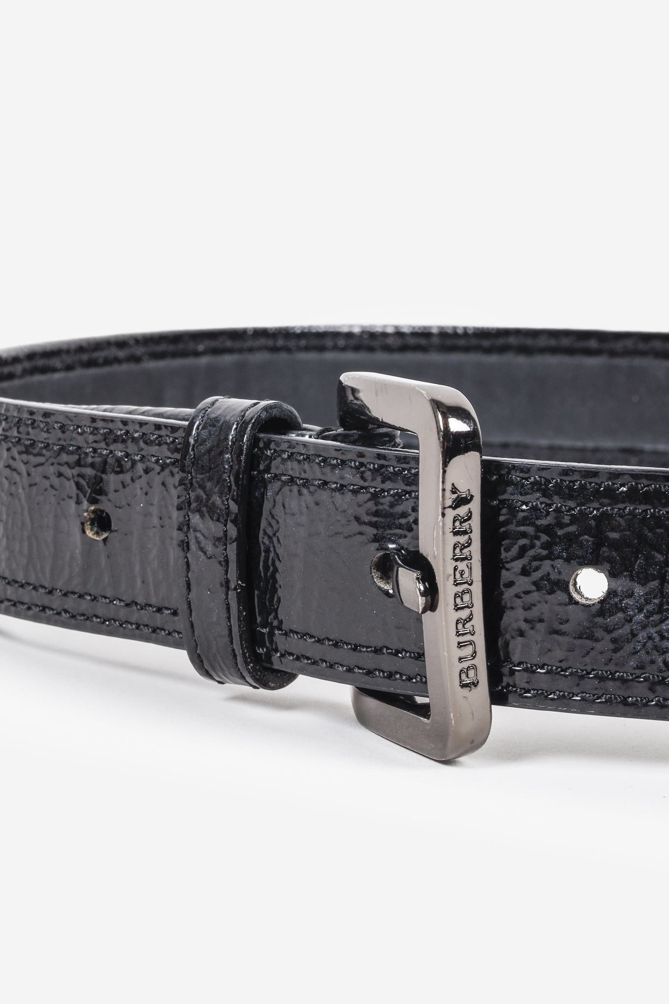 Burberry Black Nova Check Belt