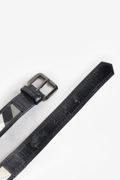 Burberry Black Nova Check Belt