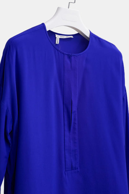 Derek Lam 10 Crosby Blue Silk Top