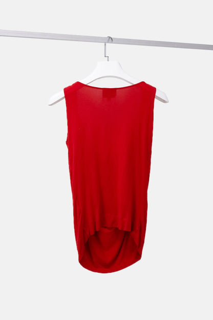 Vivienne Westwood Anglomania Red Cawl Neck Tank