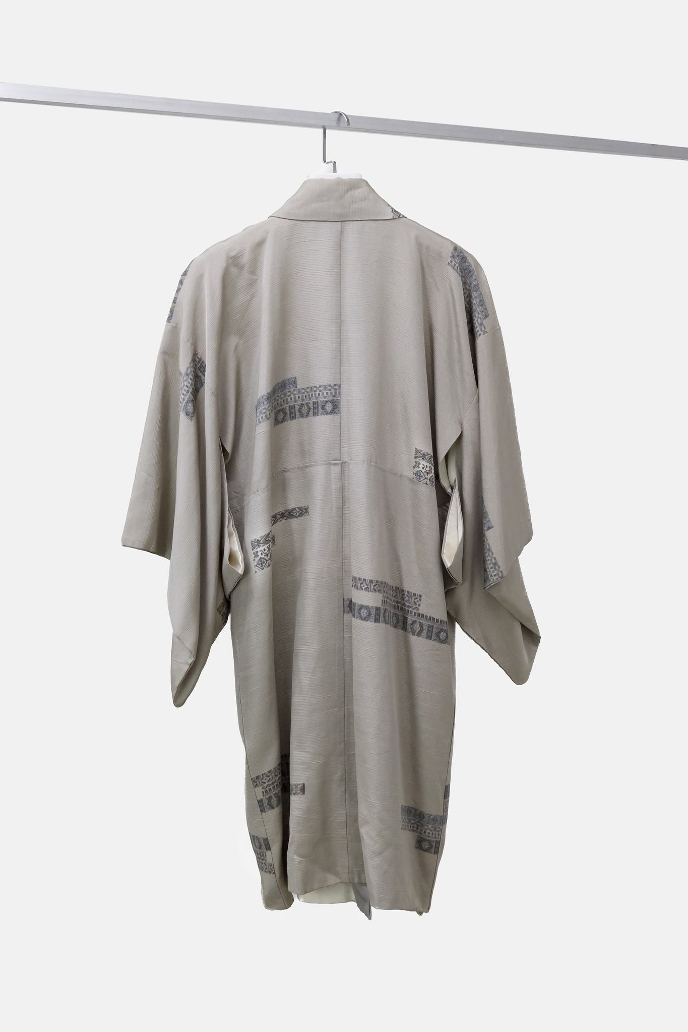 Blank Silk Tan Kimono