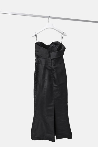 Jacques Fath Black Silk Gown