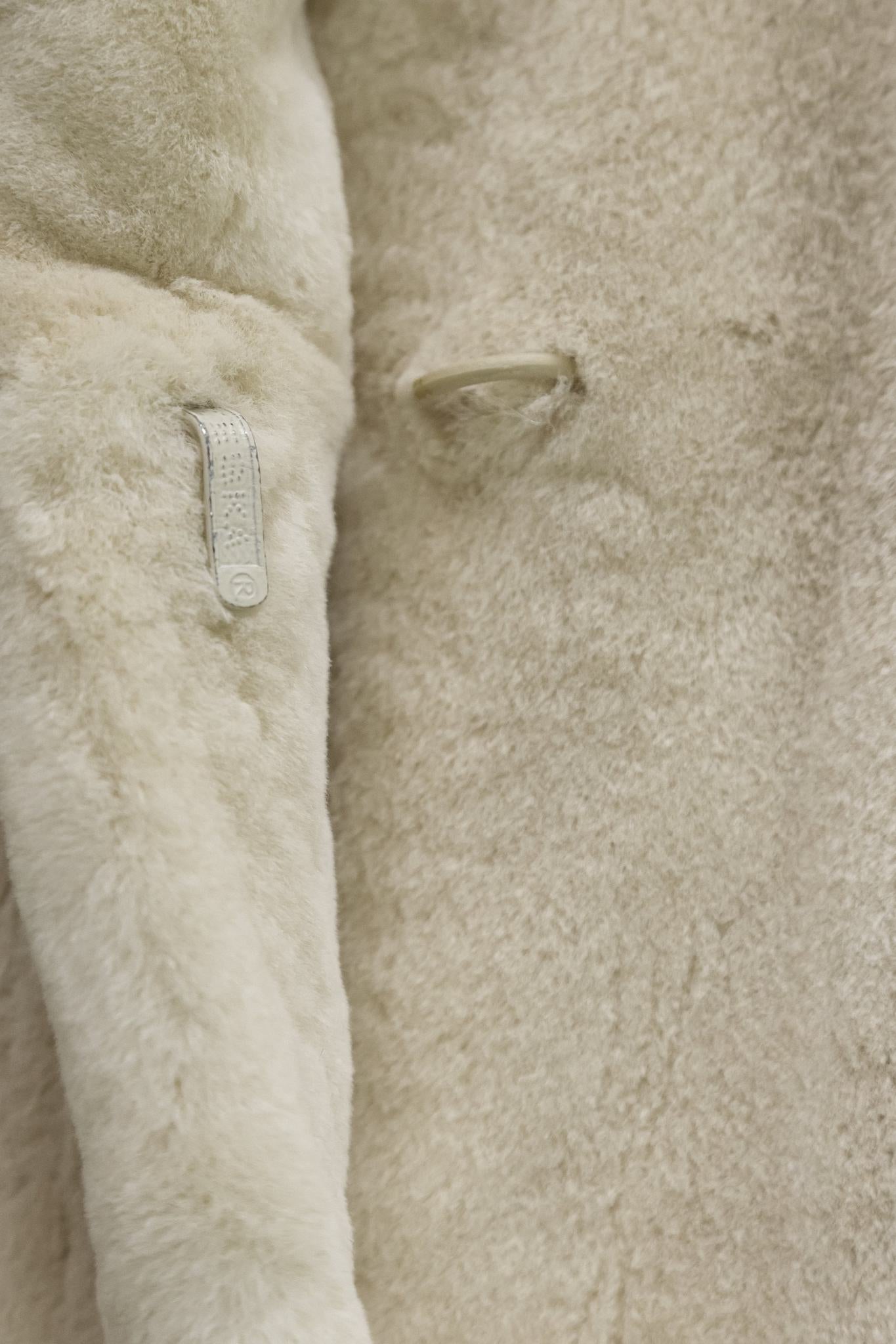 Shaved Mink Beige Fur Trench