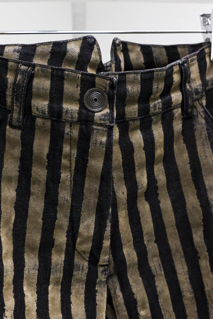 Annette Gortz Crime Brown Stripe Printed Jeans