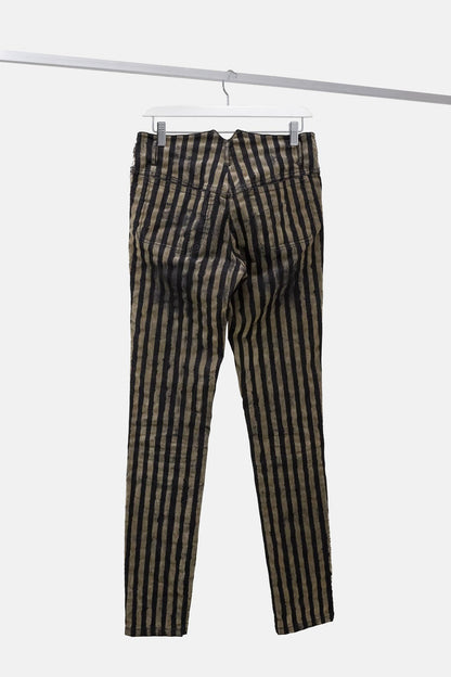 Annette Gortz Crime Brown Stripe Printed Jeans