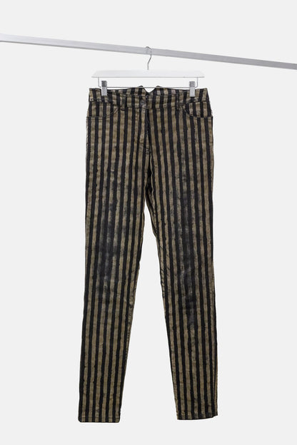 Annette Gortz Crime Brown Stripe Printed Jeans