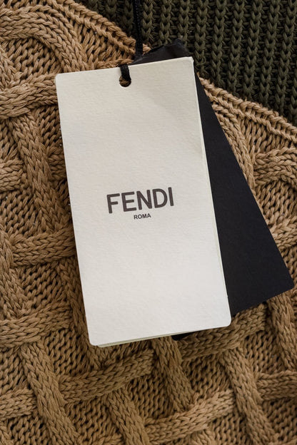 Fendi Patchwork Knit Sweater