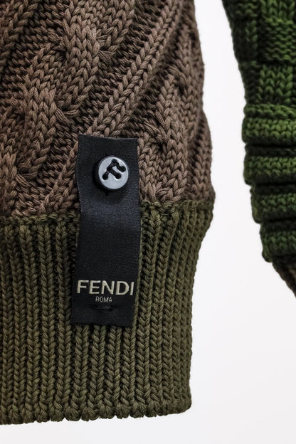 Fendi Patchwork Knit Sweater