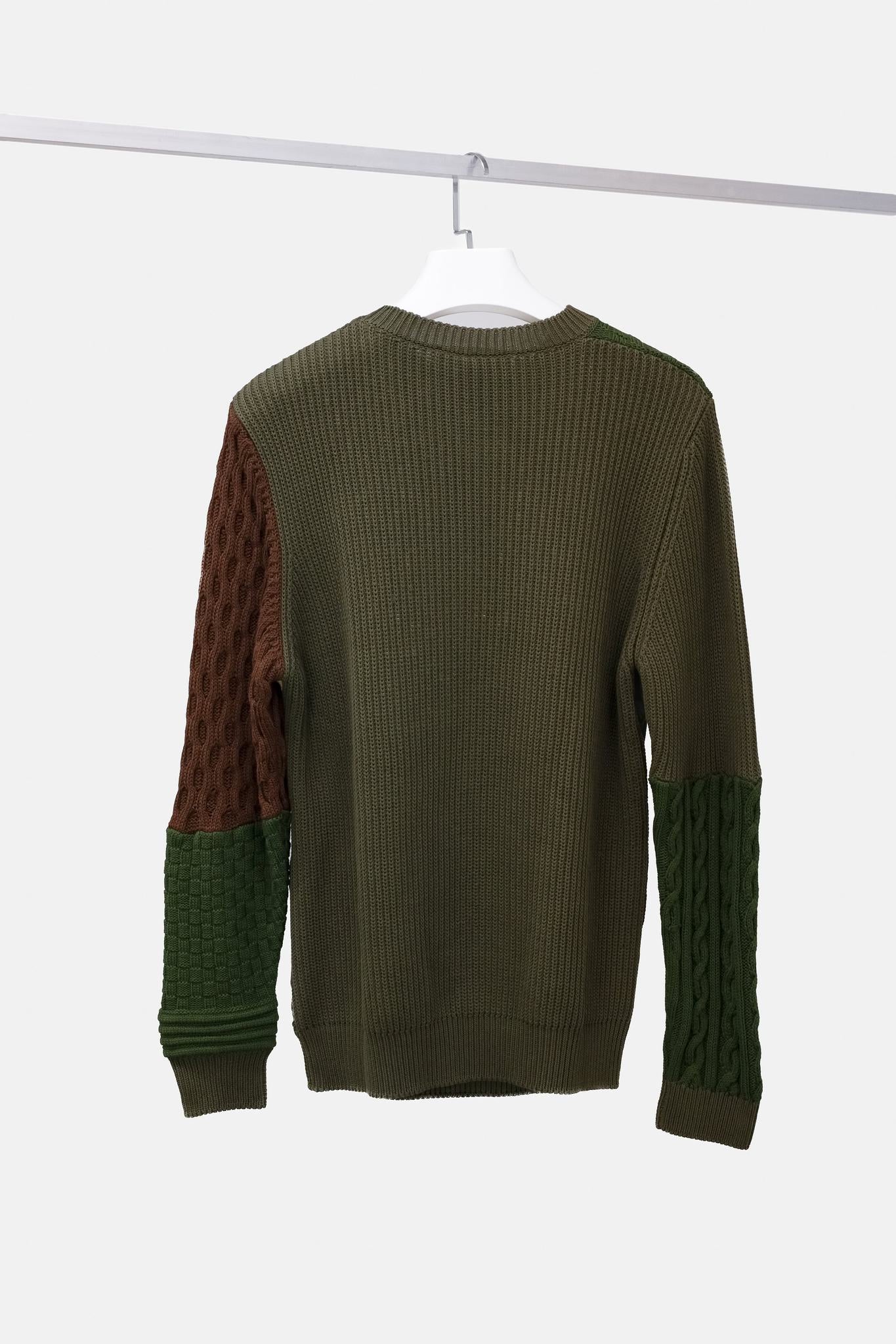 Fendi Patchwork Knit Sweater