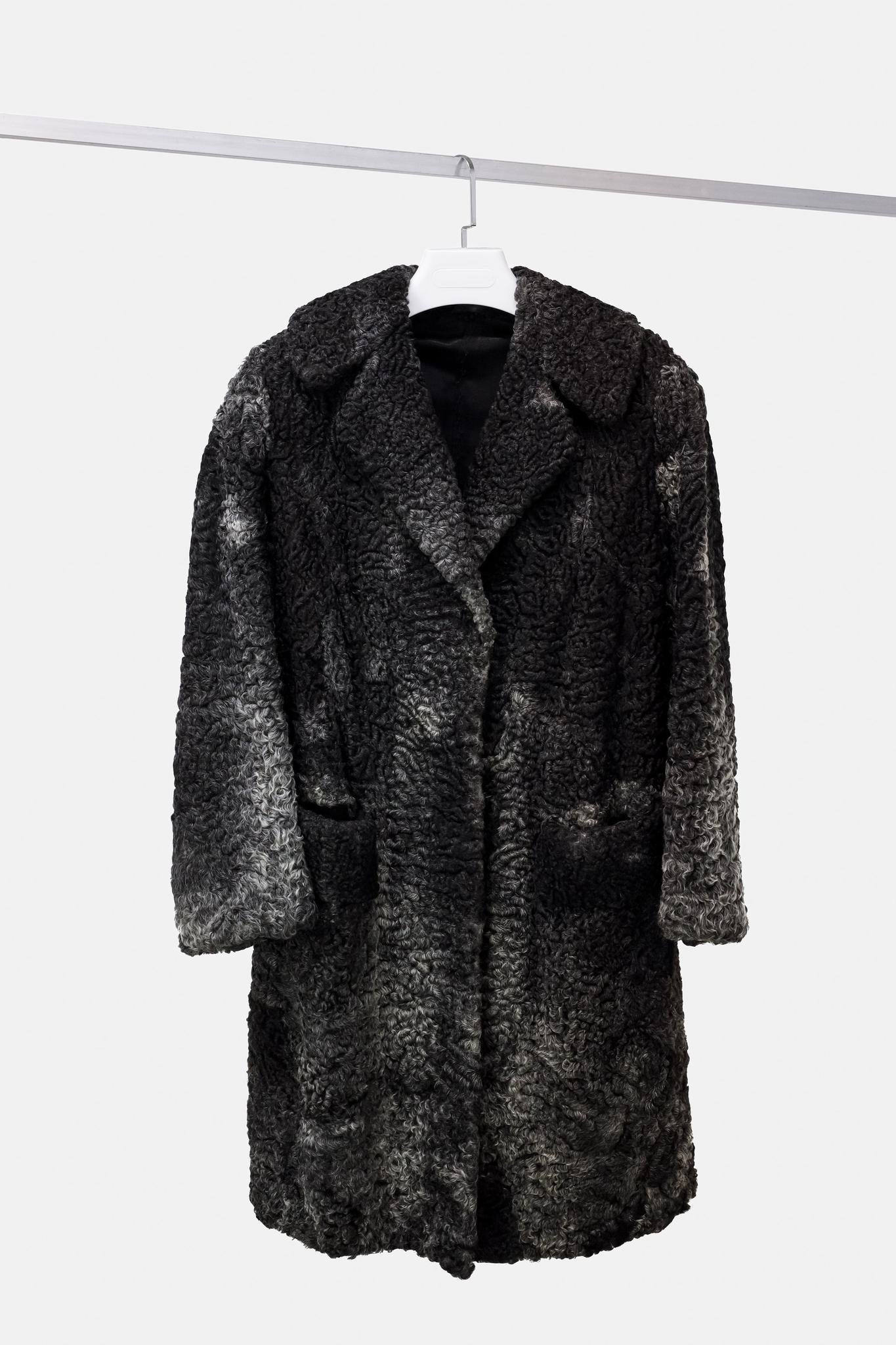 Grey Spotted Persian Lamb Coat