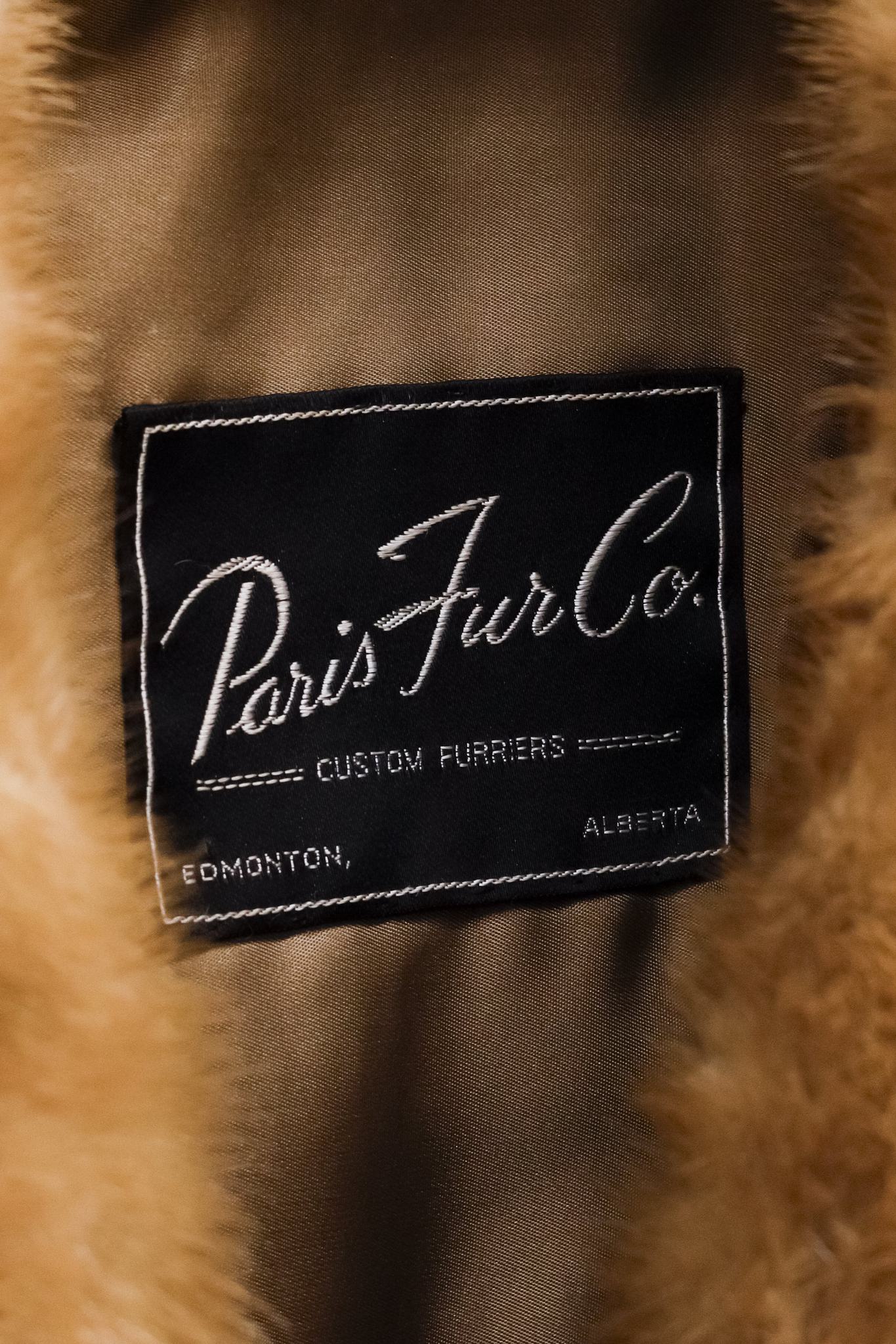 Paris Furs Long Beige Mink Vest