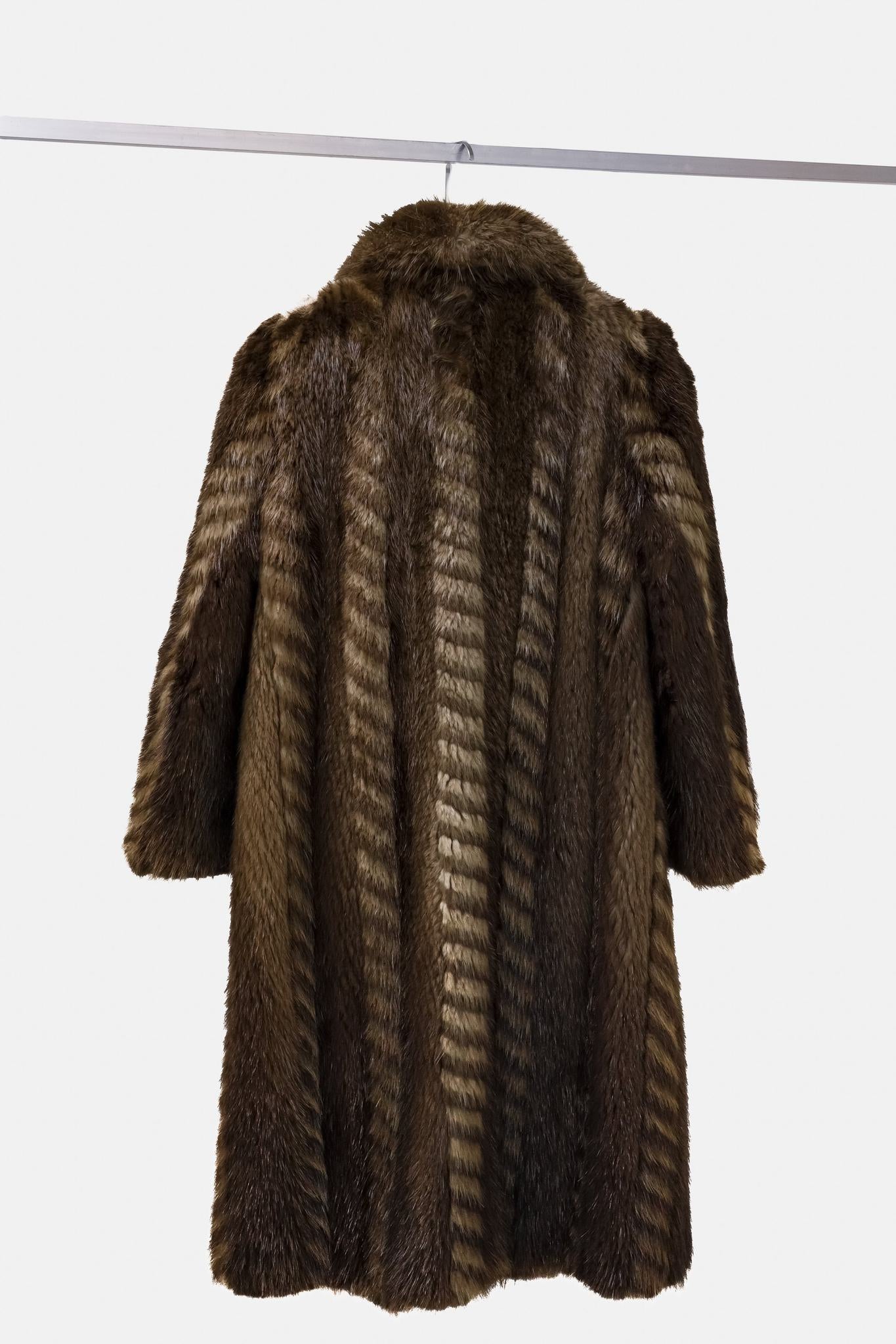 Furs by Michael Brown and Ivory Long Beaver Coat