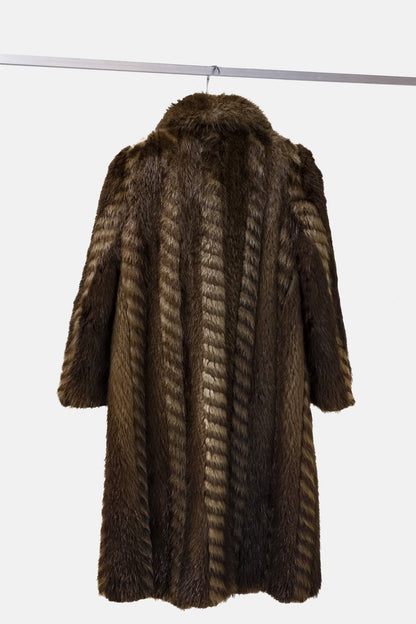 Furs by Michael Brown and Ivory Long Beaver Coat