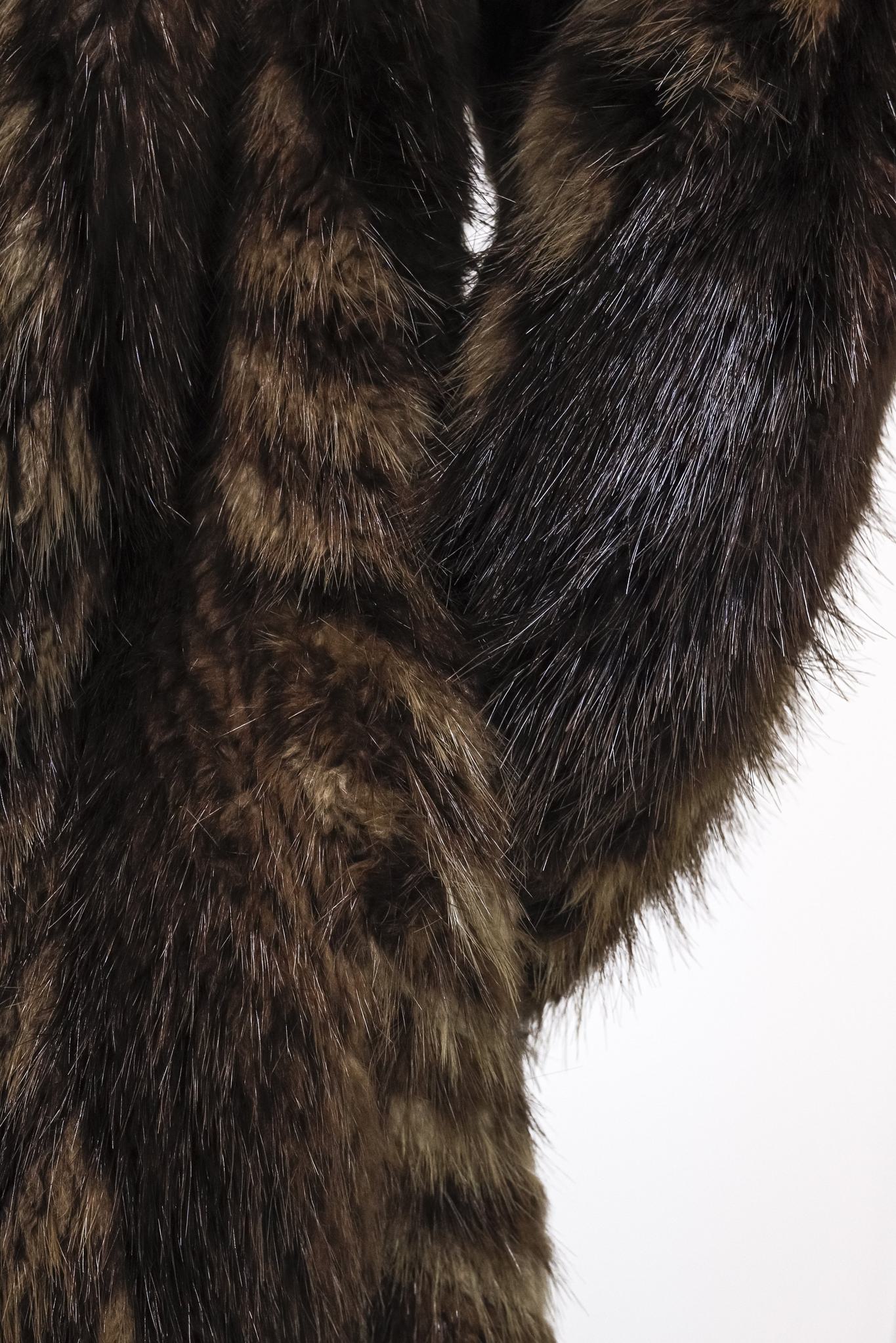 Furs by Michael Brown and Ivory Long Beaver Coat