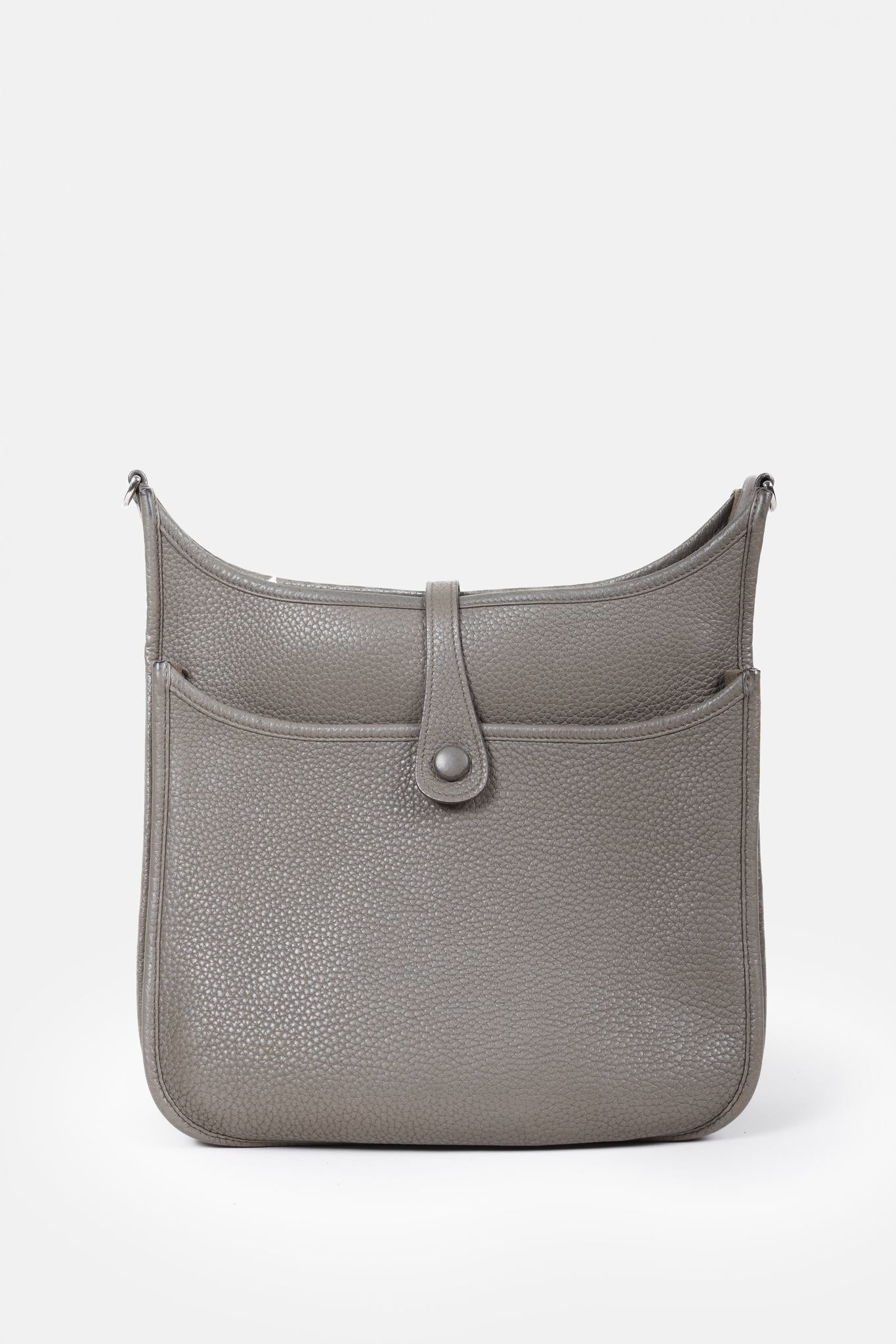 Hermès Evelyne III PM Etoupe Clemence Leather