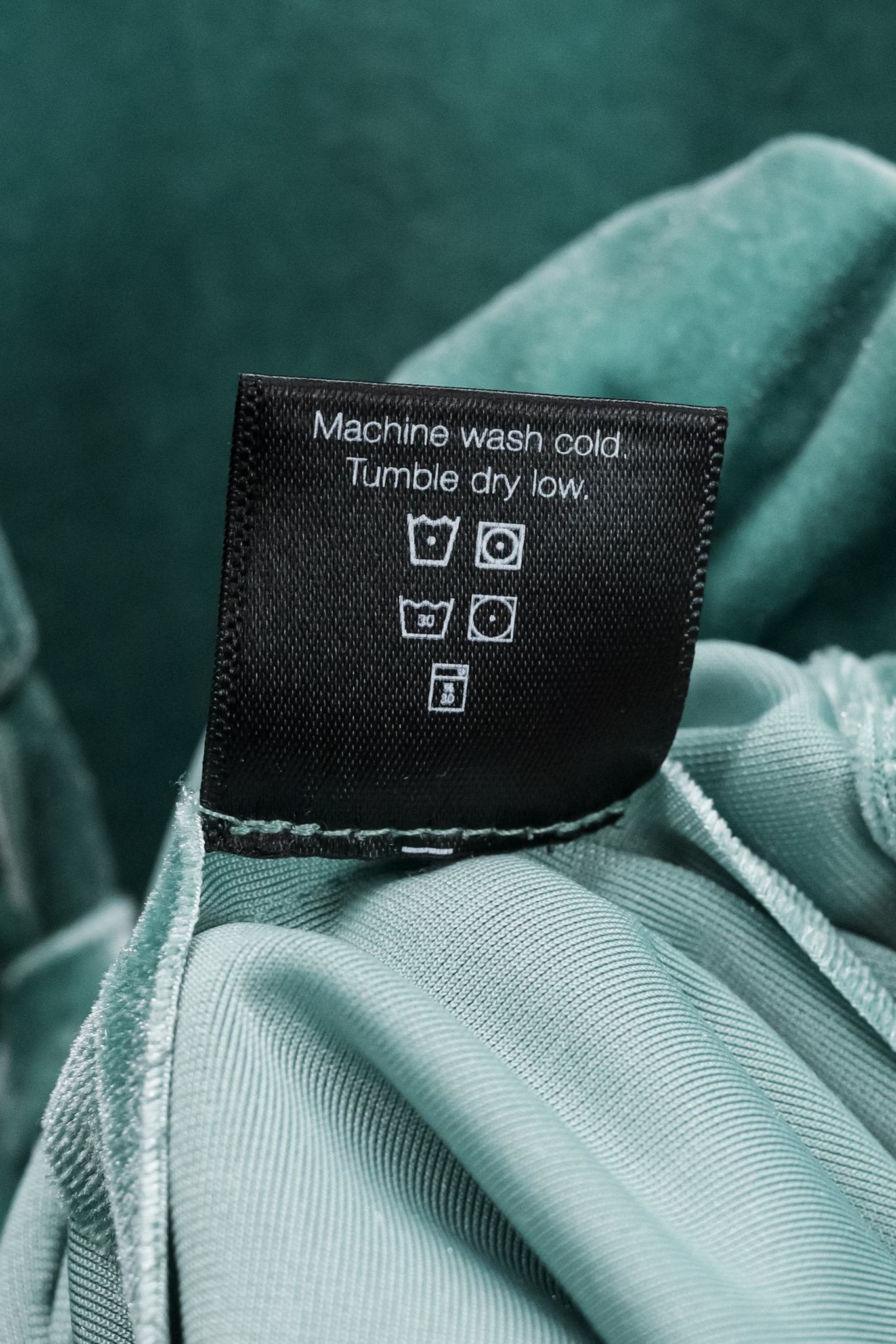 Norma Kamali Green Velvet-Effect Boyfriend Hoodie