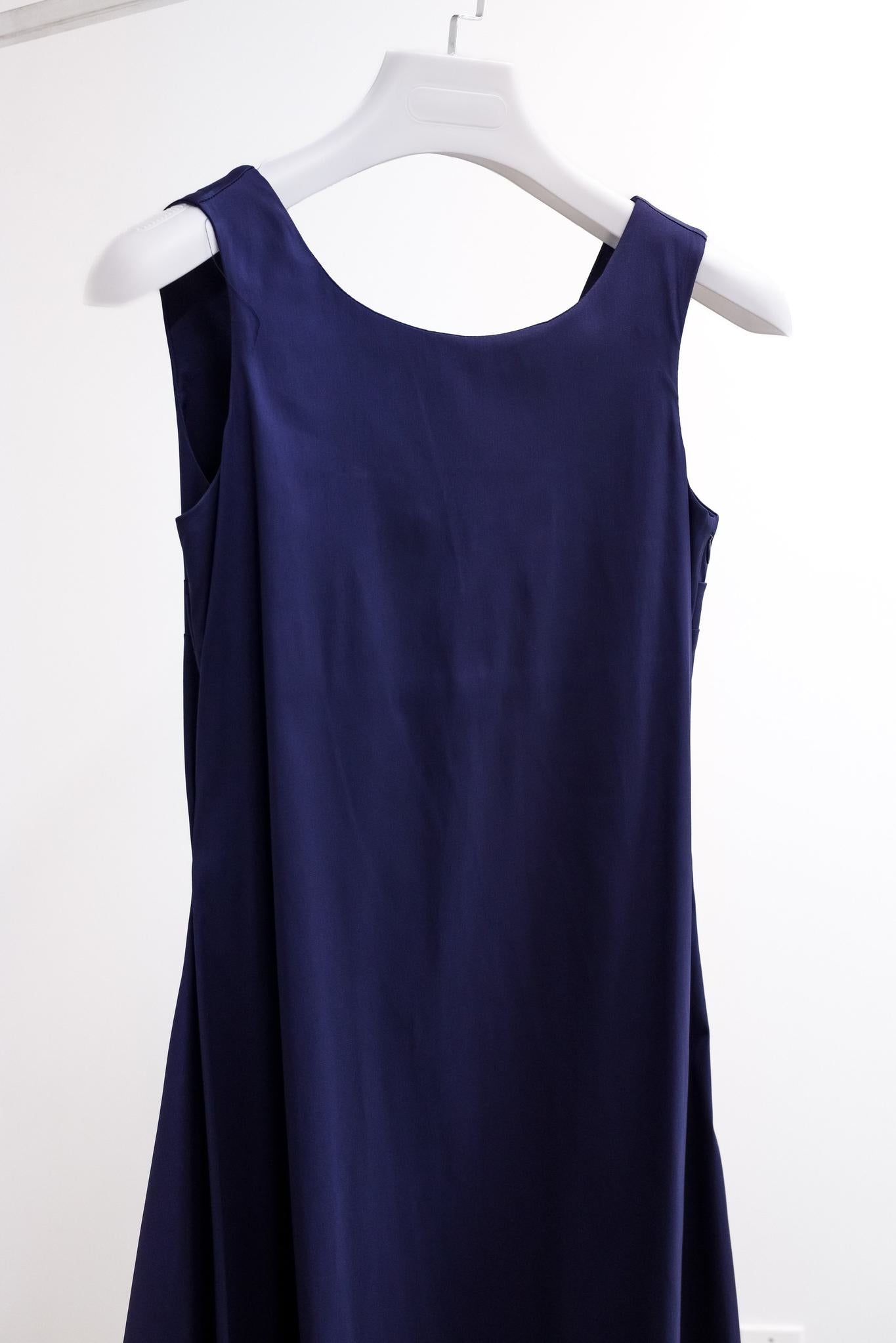 Sarah Pacini Purple Sleeveless Bubble Hem Dress