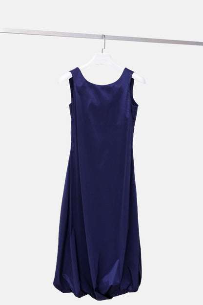 Sarah Pacini Purple Sleeveless Bubble Hem Dress