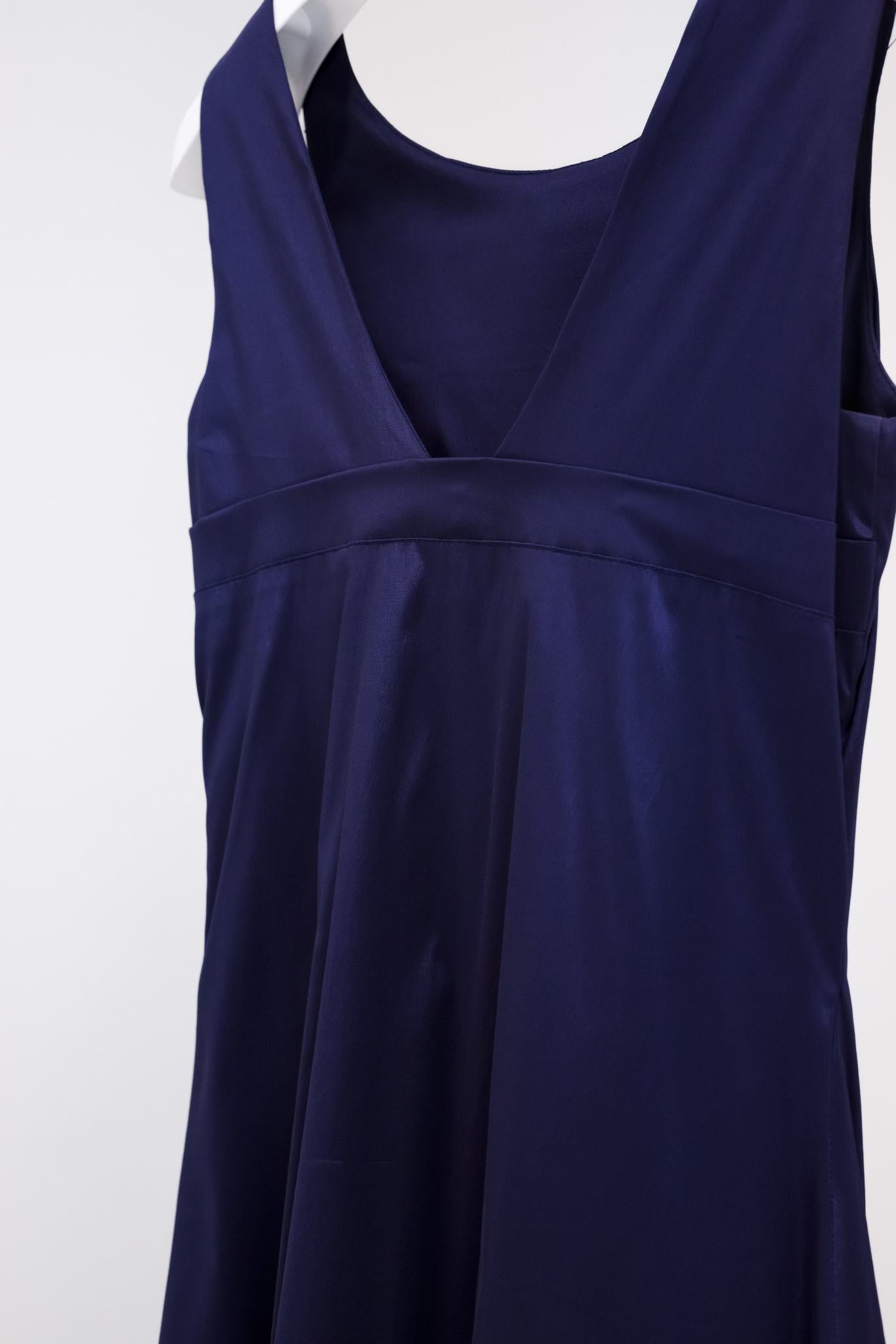 Sarah Pacini Purple Sleeveless Bubble Hem Dress