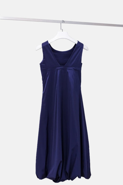 Sarah Pacini Purple Sleeveless Bubble Hem Dress