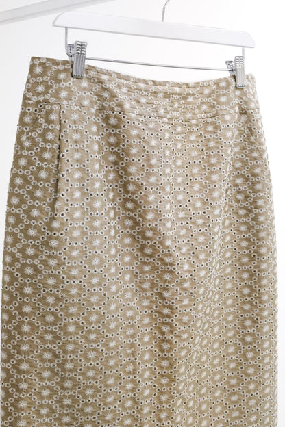 Akris Eyelet Pencil Skirt