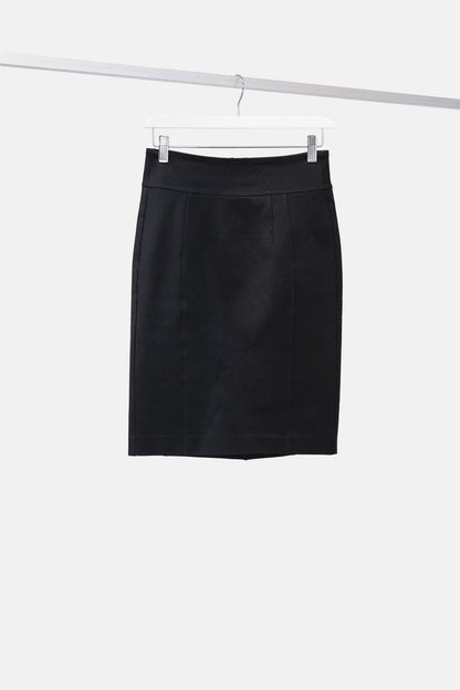 Burberry Black Stretch Pencil Skirt