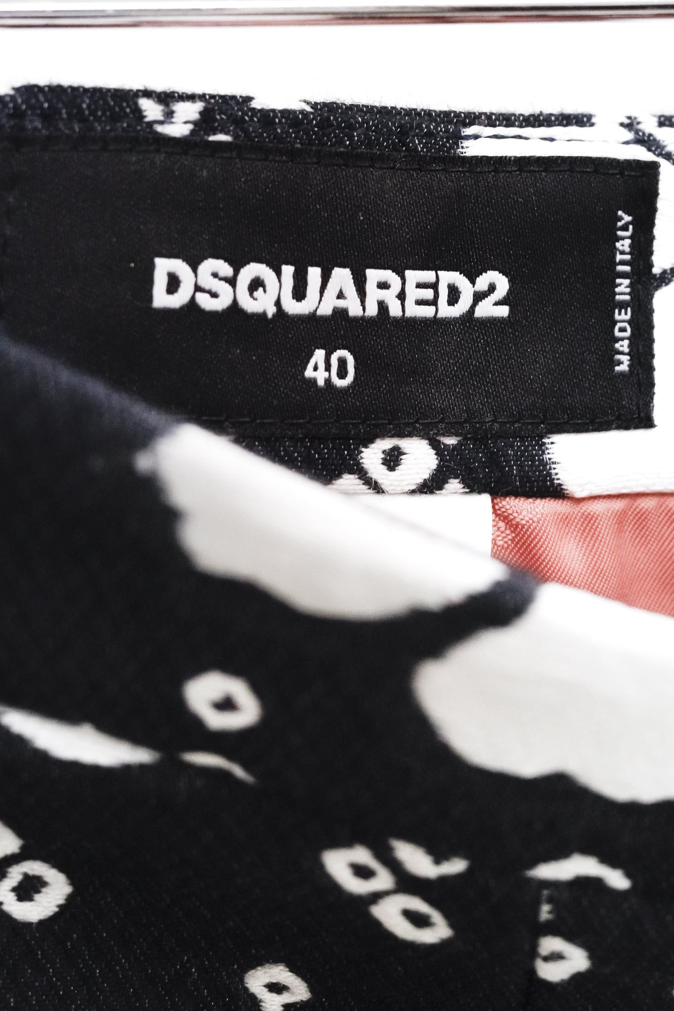 Dsquared Floral Jacquard Pencil Skirt