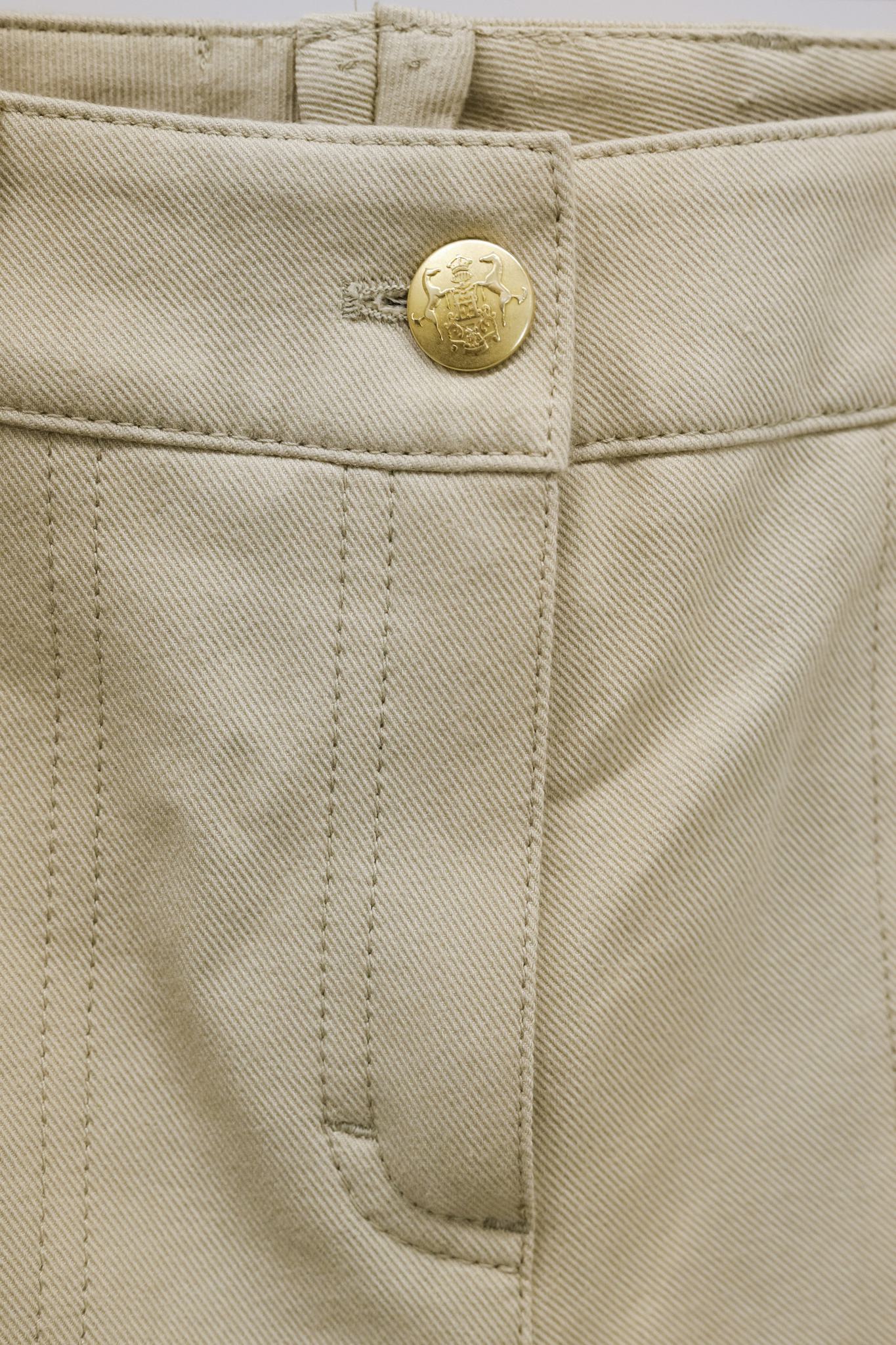 Escada Tavora Khaki Slim Twill Pants