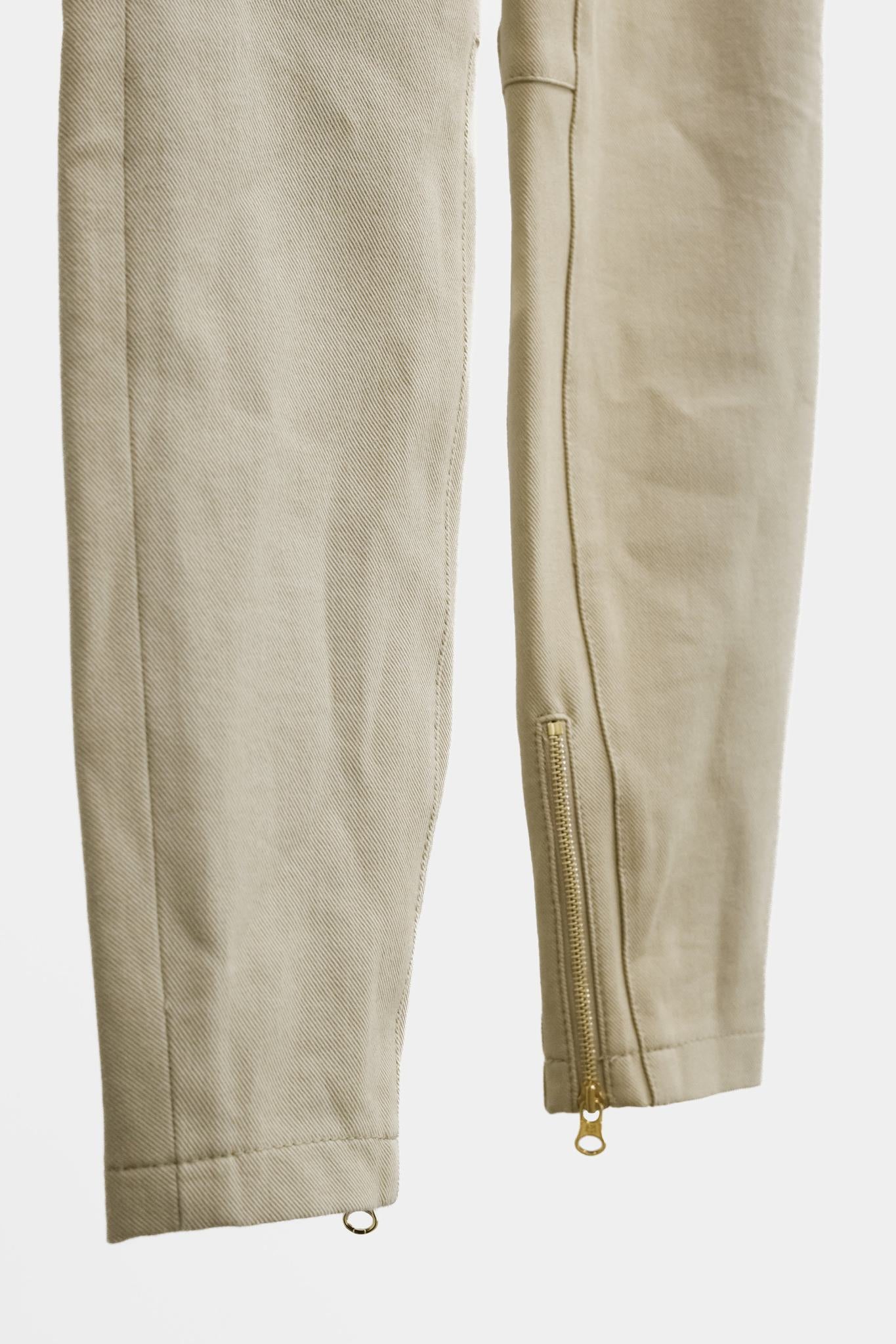 Escada Tavora Khaki Slim Twill Pants