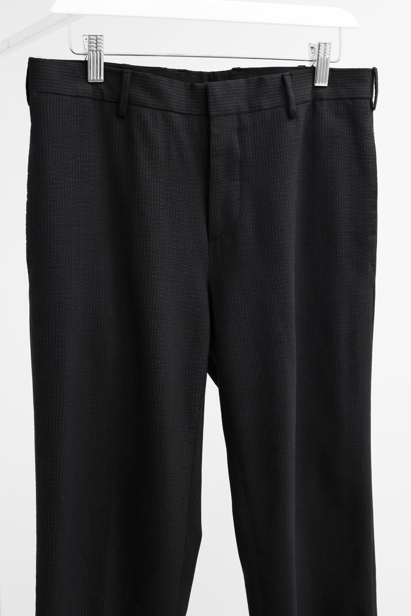 Prada Charcoal Grey Pinstripe Trousers
