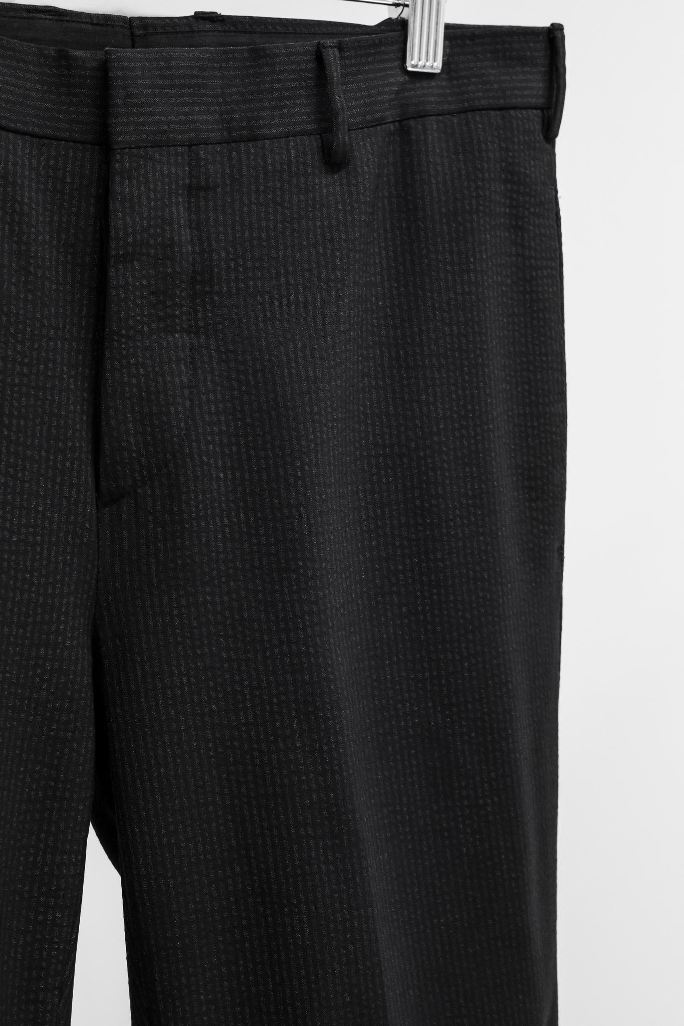 Prada Charcoal Grey Pinstripe Trousers