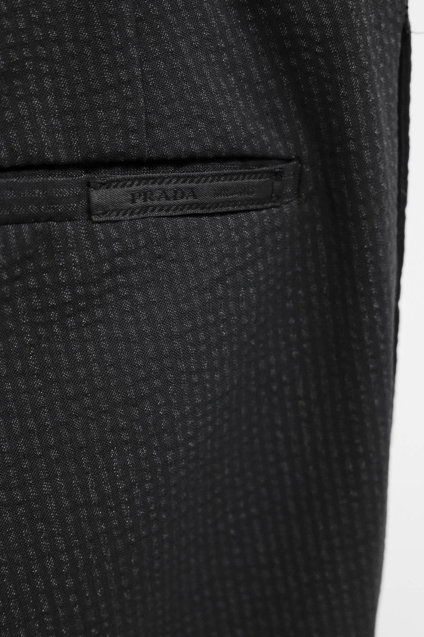 Prada Charcoal Grey Pinstripe Trousers