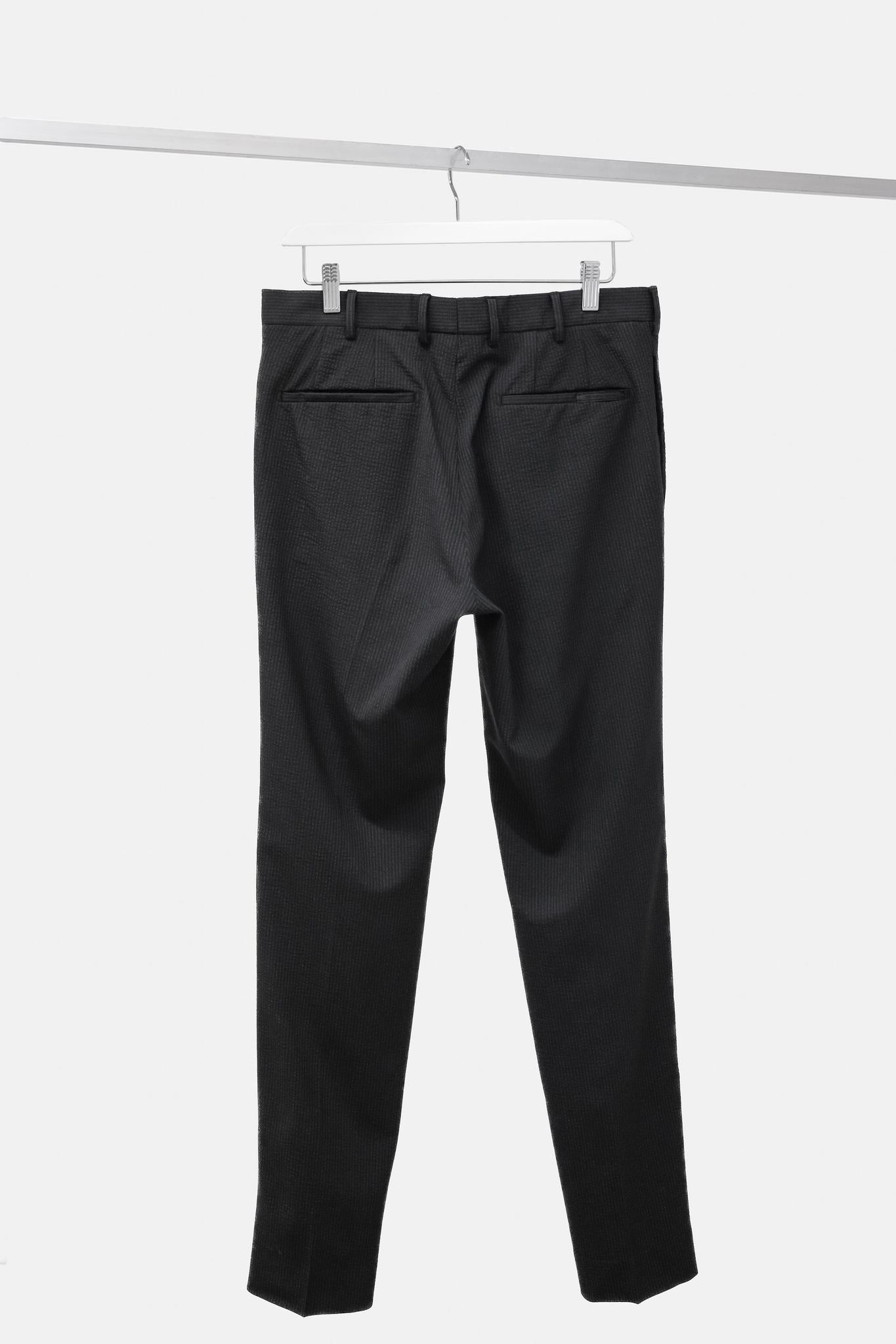 Prada Charcoal Grey Pinstripe Trousers