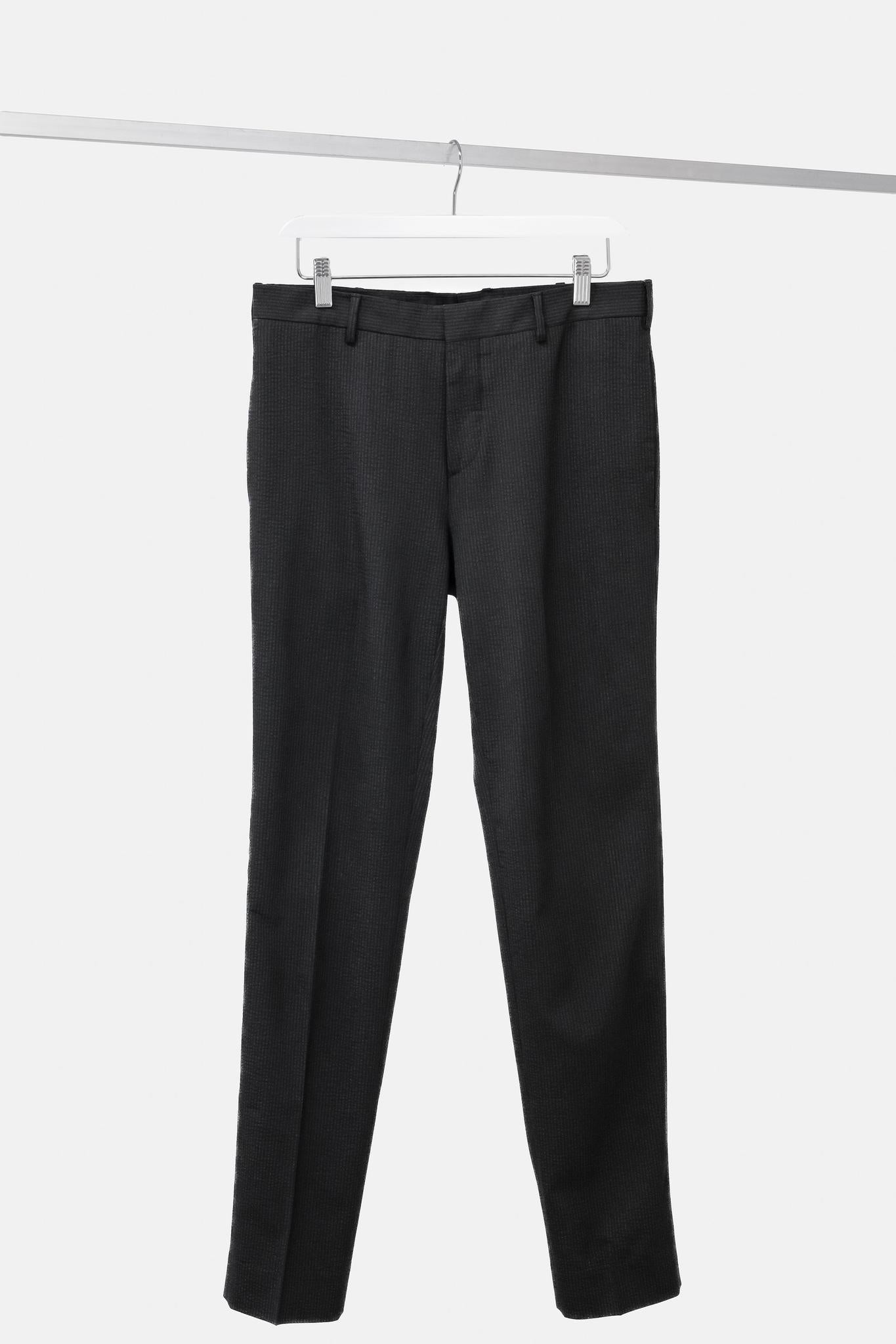 Prada Charcoal Grey Pinstripe Trousers