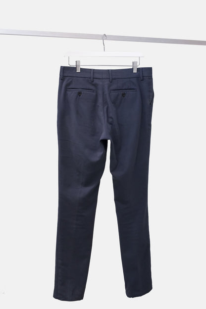 Raf by Raf Simons Steel Blue Cotton Trousers