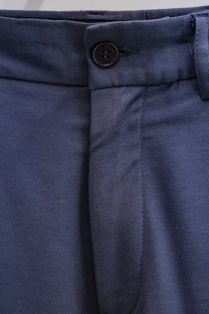 Raf by Raf Simons Steel Blue Cotton Trousers