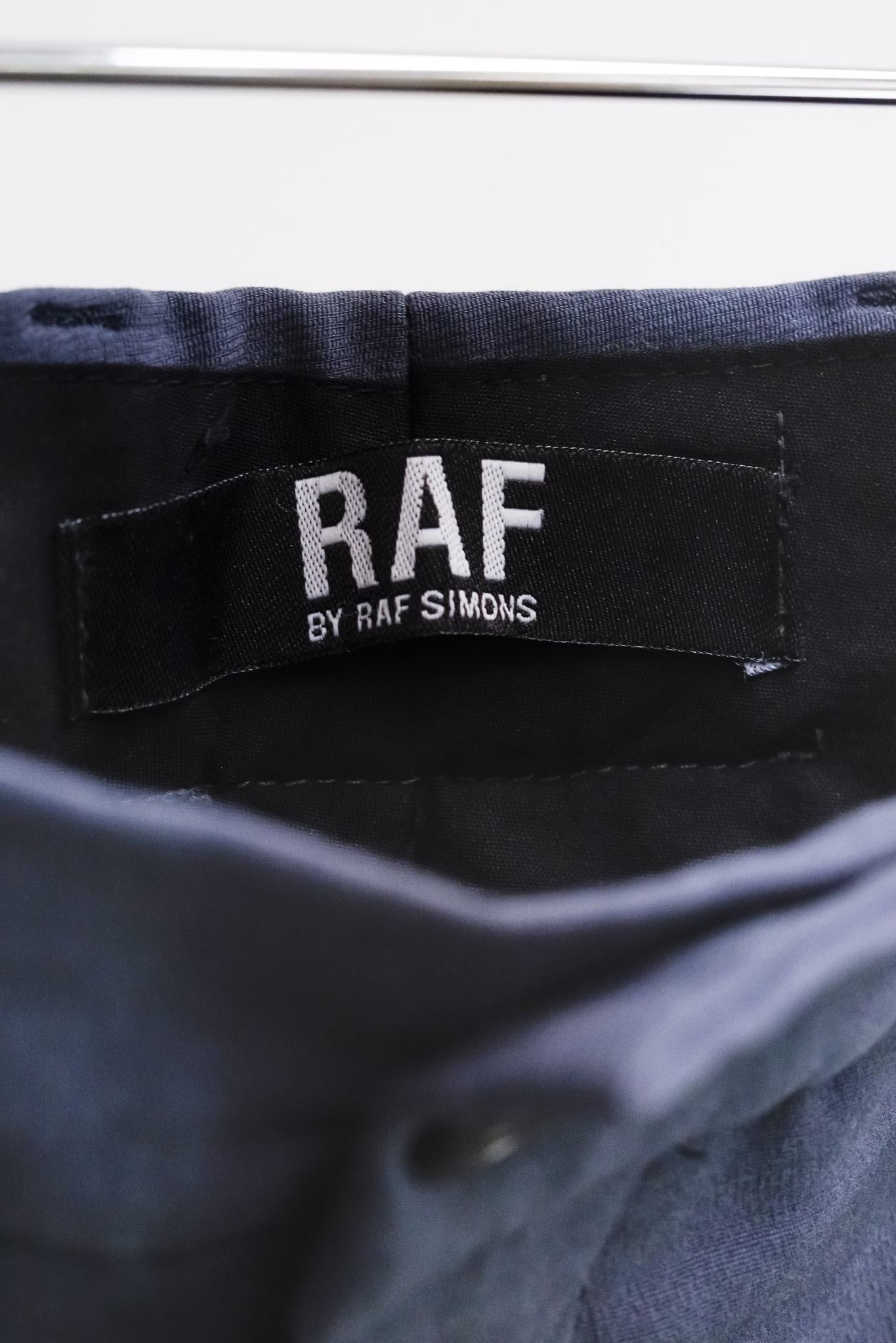 Raf by Raf Simons Steel Blue Cotton Trousers