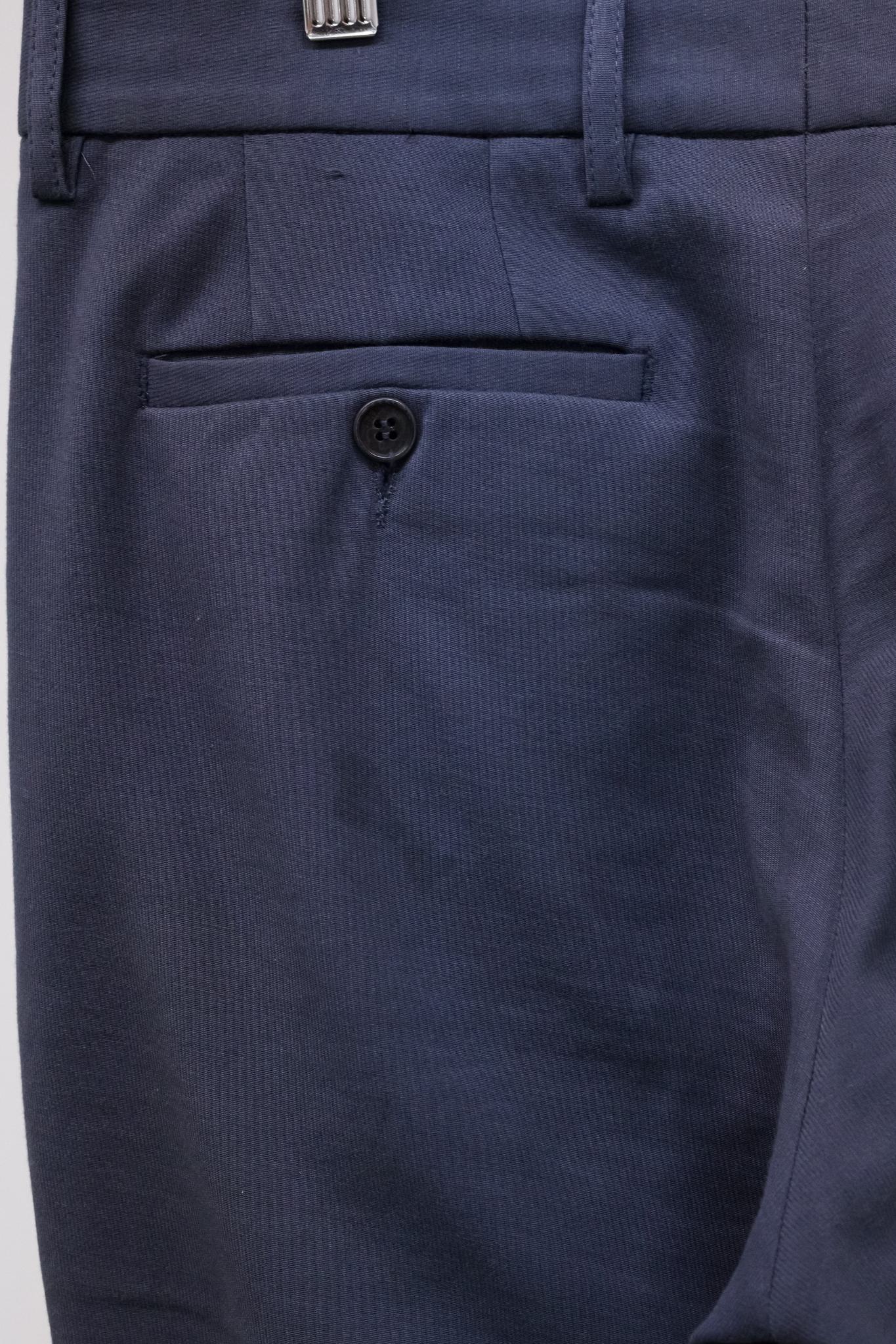 Raf by Raf Simons Steel Blue Cotton Trousers