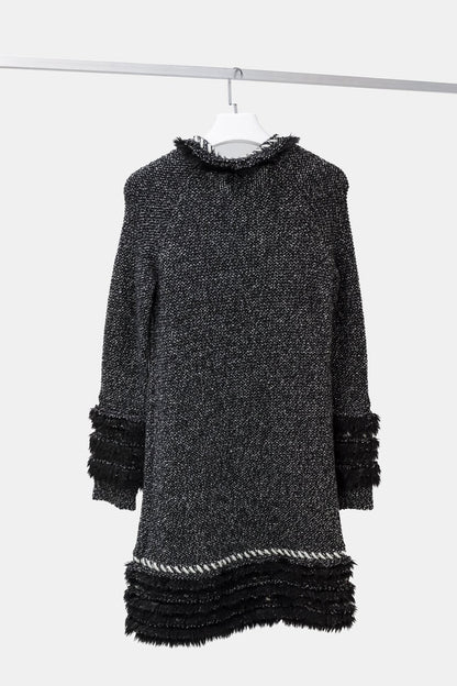 Chanel Fall 2010 Grey Tweed Sweater Dress