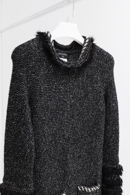 Chanel Fall 2010 Grey Tweed Sweater Dress