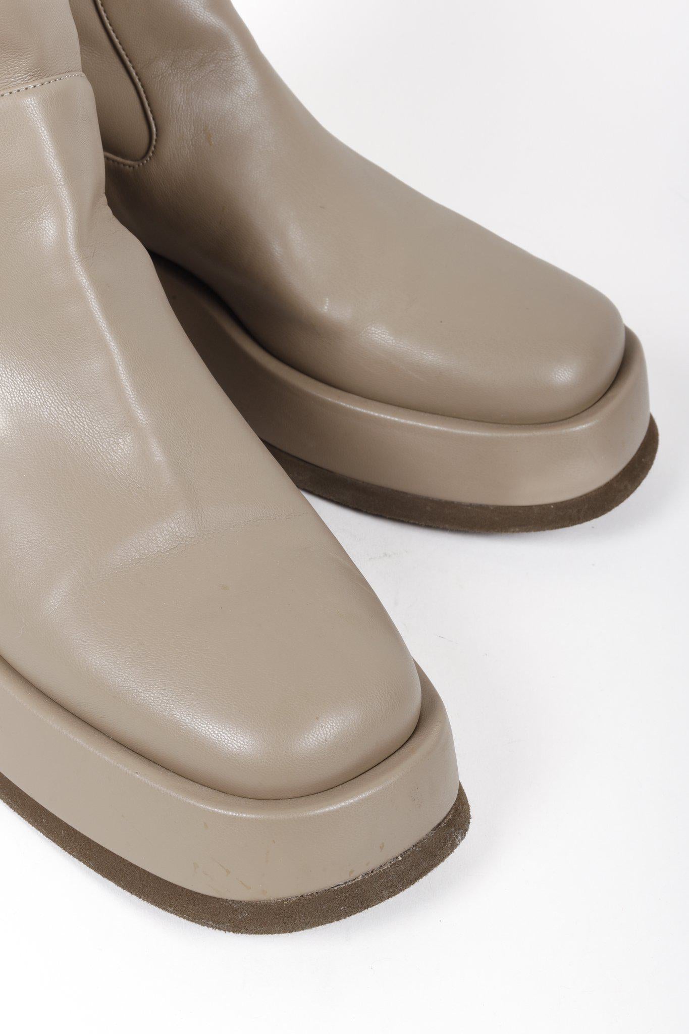 GIA BORGHINI x RHW Rosie11 Ankle Boots Leather Platform Chelsea Boot